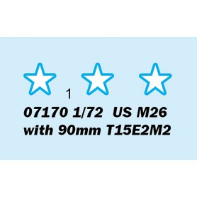 Trumpeter 07170 1/72 US M26 with 90mm T15E2M2