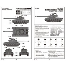 Trumpeter 07170 1/72 US M26 with 90mm T15E2M2