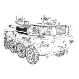 Ace 72437 Centauro B1 Italian 105mm wheeled tank