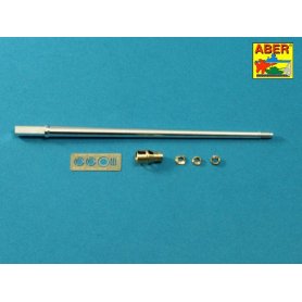 Aber 1:35 Metalowa lufa 75mm z hamulcem wylotowym do Pz.Kpfw.V Pantery Ausf.A