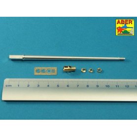 Aber 1:35 Metalowa lufa 75mm z hamulcem wylotowym do Pz.Kpfw.V Pantery Ausf.A