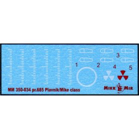 Mikromir 1:350 Project 685 Plavnik / Mike Class