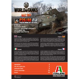 Italeri 1:35 P26/40 LIMITED EDITION / seria WORLD OF TANKS