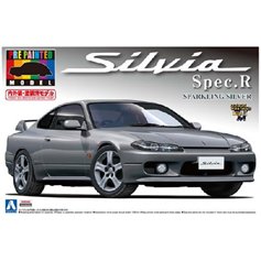 Aoshima 1:24 S15 Silvia Spec.R / SILVER PREPAINTED