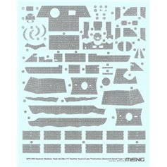 Meng 1:35 Zimmerit DECALS for Pz.Kpfw.V Panther Ausf.A late version / A version 
