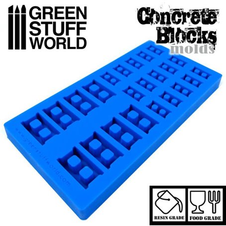 Green Stuff World Concrete Block Silicone Stamp