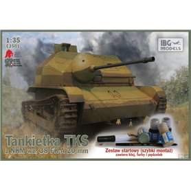 IBG E3501 TKS Tankette w/20mm Gun Quick Tracks
