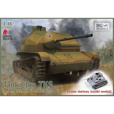 IBG E3503 TKS Tankette w/20mm Gun Quick Tracks