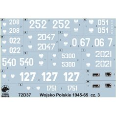 ToRo 1:72 Decals for Polish Army 1945 - 1965 / pt.3 