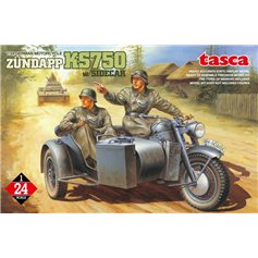 Asuka 1:24 Zundapp KS750 W/SIDECAR