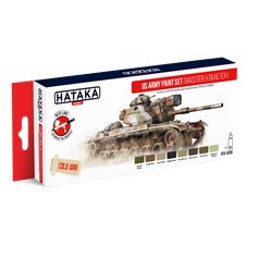 Hataka AS099 RED-LINE Zestaw farb US ARMY MASSTER AND DUALTEX