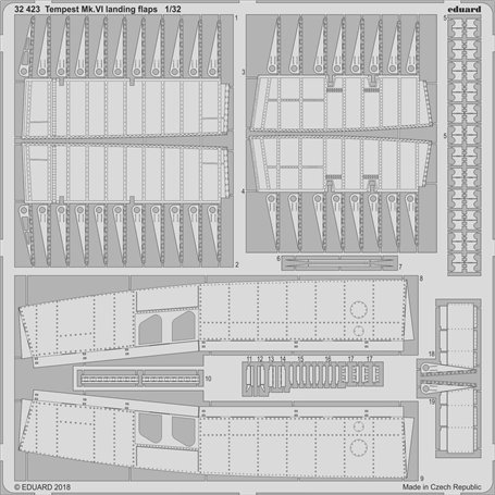 Eduard Tempest Mk.VI landing flaps SPECIAL HOBBY