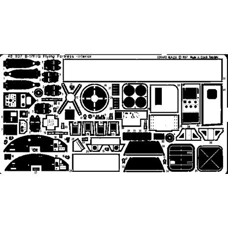 Eduard B-17F/G interior MONOGRAM