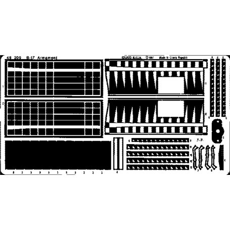 Eduard B-17 armament MONOGRAM