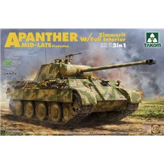 Takom 1:35 Pz.Kpfw.V Panther Aus.A mid / late production w/Zimmerrit w/ full interior