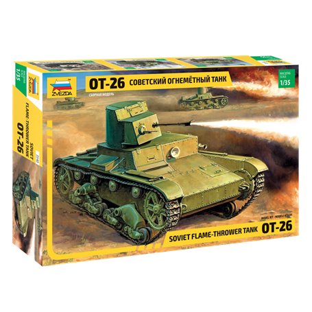 Zvezda 3540 OT-26 Flamethrower Tank 1/35