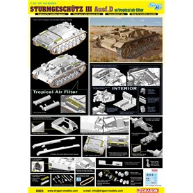 Dragon 1:35 Sturmgeschutz StuG.III Ausf.D z filtrami powietrza