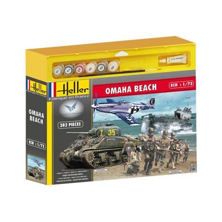 Heller 53012 Omaha Beach -Sherman,P51,LCVP,US fig.