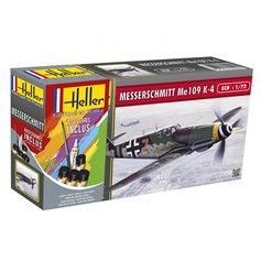 Heller 1:72 Messerschmitt Bf-109 K-4 - STARTER SET - z farbami