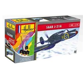 Heller 56261 Starter Set - Saab J21 1:72