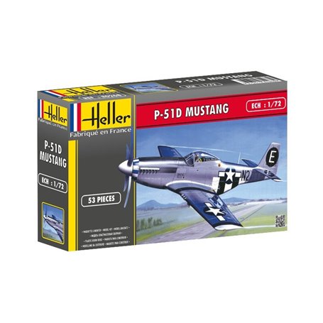Heller 56268 Starter Set - Mustang P-51 1:72