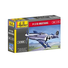 Heller 1:72 North American P-51 Mustang - STARTER SET - w/paints 