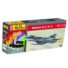 Heller 1:72 ADM Mirage IIIE / R / 5 BA - STARTER SET - w/paints 