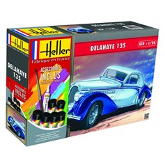 Heller 1:24 Delahaye 135 - STARTER SET - w/paints 