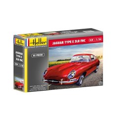Heller 1:24 Jaguar Type E 3L8 FHC - STARTER SET - w/paints 