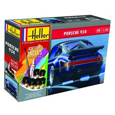 Heller 1:24 Porsche 934 - STARTER SET - z farbami