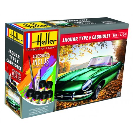 Heller 56719 Starter Set - Jaguar Type E 328 OTS