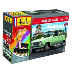 Heller 1:24 Renault 4 GTL - STARTER SET - z farbami
