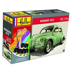 Heller 1:24 Renault 4 CV - STARTER SET - w/paints 