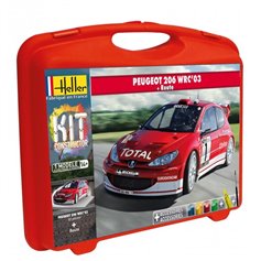 Heller 1:43 Peugeot 206 WRC - CONSTRUCTOR KIT - w/paints 