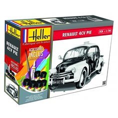Heller 1:24 Renault 4 CV PIE - STARTER SET - z farbami