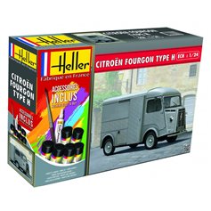Heller 1:24 Citroen Fourgon HY - STARTER SET - z farbami