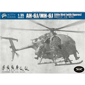Kitty Hawk 50004 AH-6J/MH-6J Little Bird w/Figures