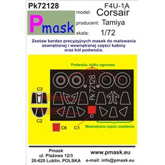 Pmask 1:72 Masks for Vought F4U-1A Corsair / Tamiya 