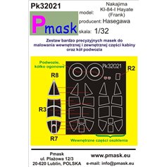 Pmask 1:32 Maski do Nakajima Ki-84 dla Hasegawa