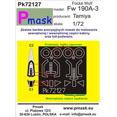 Pmask 1:72 Masks for Focke Wulf Fw-190 A-3 / Tamiya 