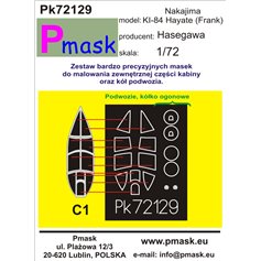 Pmask 1:72 Masks for Nakajima Ki-84 Hayate / Hasegawa 