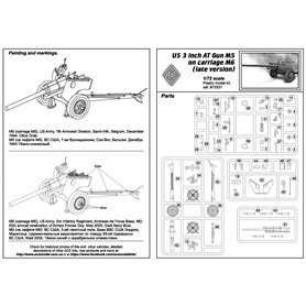 Ace 1:72 US 3inch M5 GUN ON M6 CARRIAGE