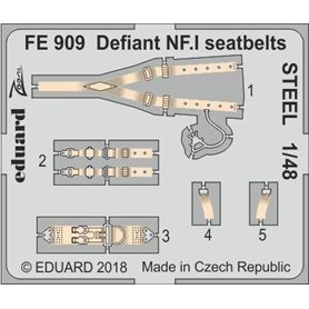Eduard Defiant NF.I seatbelts STEEL AIRFIX