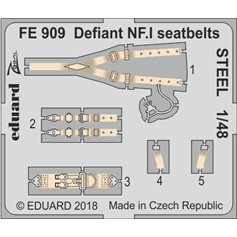 Eduard 1:48 Pasy bezpieczeństwa do Defiant NF.I dla Airfix / STEEL