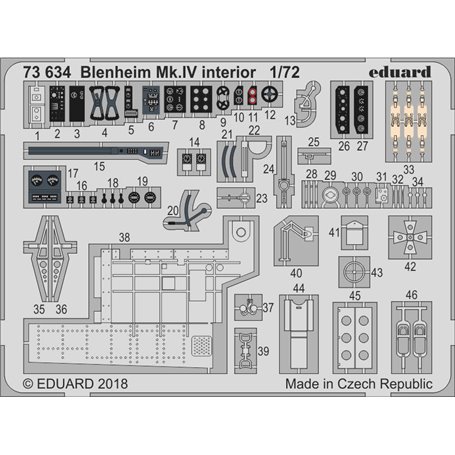 Eduard Blenheim Mk.IV interior AIRFIX