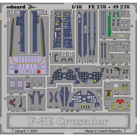 Eduard 1:48 Maski do F-8E HASEGAWA