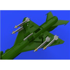 Eduard BRASSIN 1:72 R-13M missiles w/pylons for MiG-21 