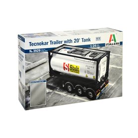 Italeri 3929 1/24 Tecnokar Trailer with 20' Tank