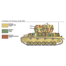 Italeri 1:72 Flakpanzer auf Pz.Kpfw.IV Wirbelwind