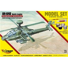 Mirage 1:72 AH-64D Apache - MODEL SET - w/paints 